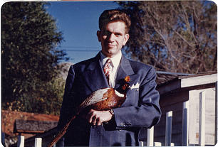 Boyd K Packer with a pheasant
